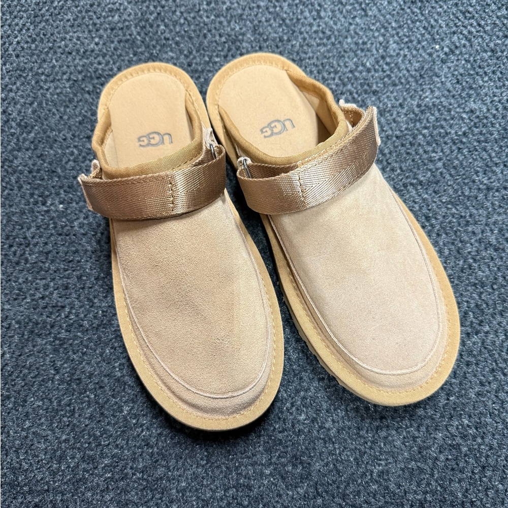 Tan Suede Slip-On Shoes